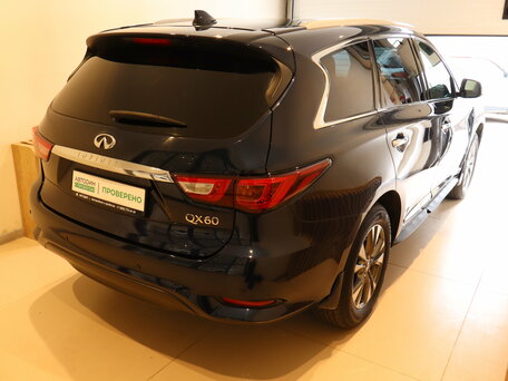2017 Infiniti QX60 I Рестайлинг, синий, 2165000 рублей, вид 4