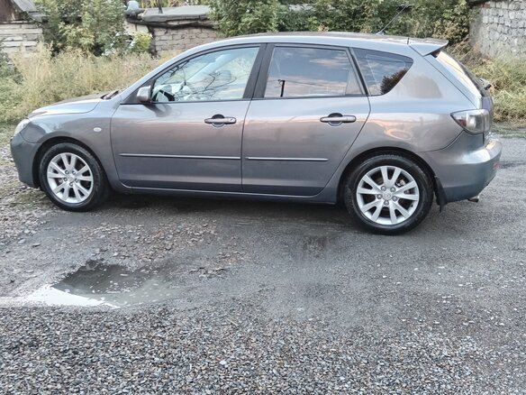 2007 Mazda 3 I (BK) Рестайлинг, серый - вид 2