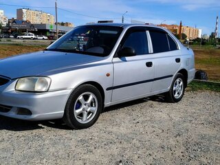 2006 Hyundai Accent ТагАЗ II, серебристый, 400000 рублей, вид 3