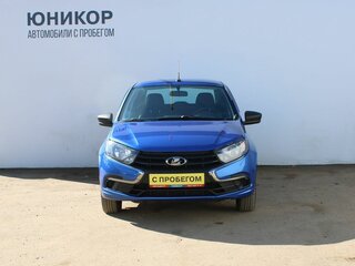 2019 Lada (ВАЗ) Granta I Рестайлинг, синий, 519000 рублей, вид 3
