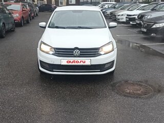 2015 Volkswagen Polo V Рестайлинг, белый, 510000 рублей, вид 2