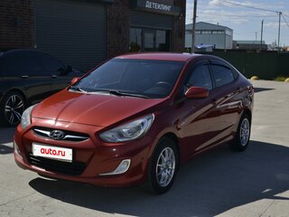 2011 Hyundai Solaris I, красный, 710000 рублей, вид 1