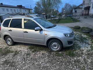 2014 Lada (ВАЗ) Kalina II, серебристый, 420000 рублей, вид 3