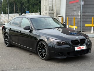 2009 BMW 5 серии 525i V (E60/E61) Рестайлинг, чёрный, 1250000 рублей, вид 4