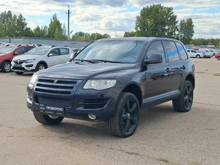 2008 Volkswagen Touareg I Рестайлинг, чёрный, 990000 рублей, вид 1