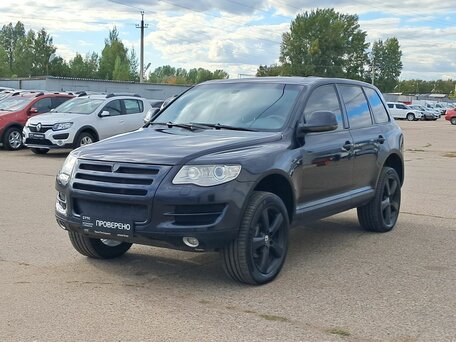 2008 Volkswagen Touareg I Рестайлинг, чёрный, 990000 рублей, вид 1