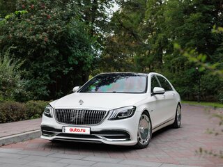 2019 Mercedes-Benz Maybach S-Класс 560 I (X222) Рестайлинг, белый, 7500000 рублей, вид 1
