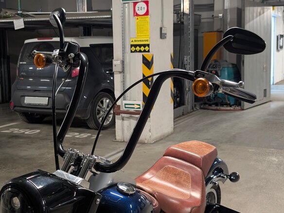 2012 Harley-Davidson Fat Boy, синий, 1280000 рублей - вид 15