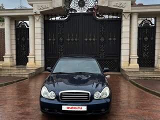 2007 Hyundai Sonata ТагАЗ IV (EF) Рестайлинг, синий, 305000 рублей, вид 3