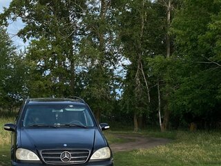 2002 Mercedes-Benz M-Класс 320 I (W163) Рестайлинг, чёрный, 400000 рублей, вид 4
