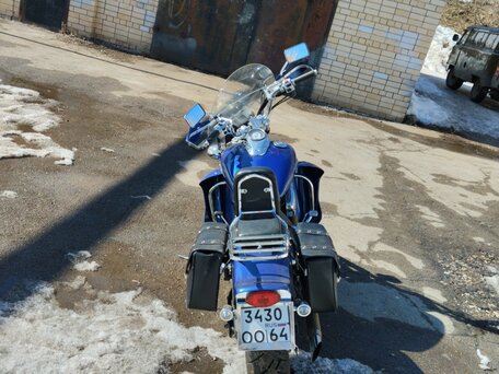 1997 Yamaha XVS400 Drag Star, синий, 300000 рублей, вид 2