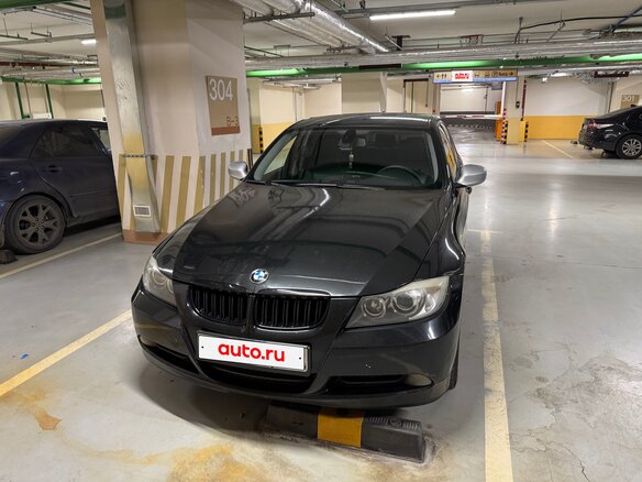 2007 BMW 3 серии 325i V (E90/E91/E92/E93), чёрный, 600000 рублей
