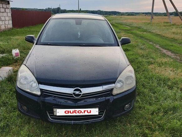 2008 Opel Astra 5-speed H Рестайлинг, чёрный, 360000 рублей
