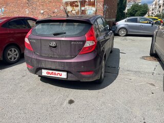 2013 Hyundai Solaris I, фиолетовый, 730000 рублей, вид 3