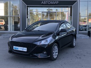 2021 Hyundai Solaris II Рестайлинг, чёрный, 1409500 рублей, вид 1