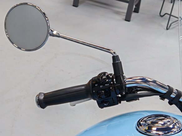 2025 Royal Enfield Meteor, голубой - вид 13