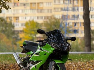 2000 Kawasaki ZX-6R Ninja, зелёный, 360000 рублей, вид 1