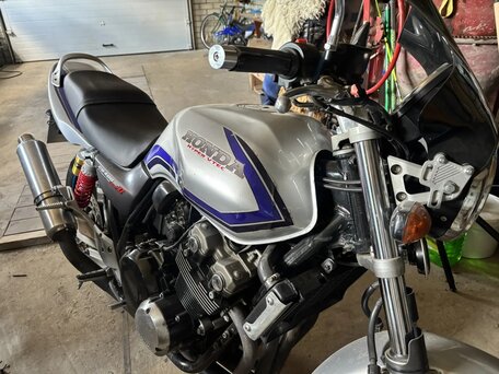 2002 Honda CB 400 Super Four, серебристый, 310000 рублей, вид 3