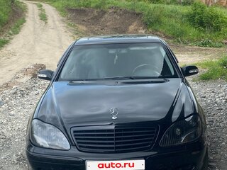 2003 Mercedes-Benz S-Класс 500 IV (W220) Рестайлинг, чёрный, 1100000 рублей, вид 2