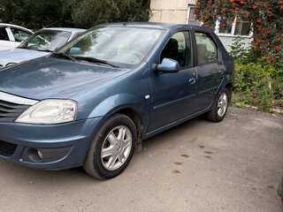 2010 Renault Logan I Рестайлинг, синий, 475000 рублей, вид 1