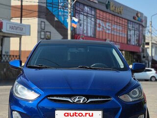 2012 Hyundai Solaris I, синий, 930000 рублей, вид 3