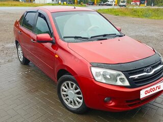 2013 Lada (ВАЗ) Granta I, красный, 390000 рублей, вид 2