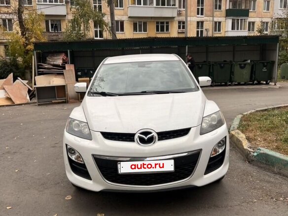 2010 Mazda CX-7 I Рестайлинг, белый, 790000 рублей