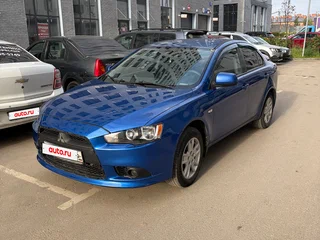 2012 Mitsubishi Lancer X Рестайлинг, синий, 330000 рублей, вид 2