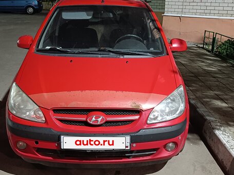 2007 Hyundai Getz I Рестайлинг, красный, 311111 рублей, вид 1