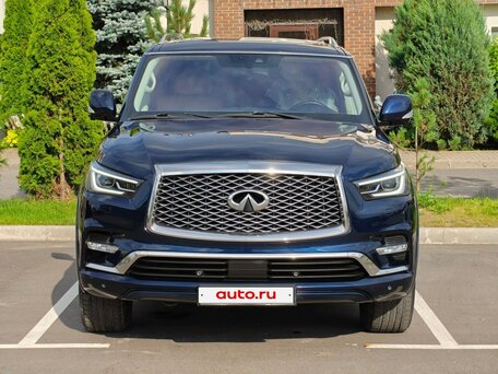 2019 Infiniti QX80 I Рестайлинг 2, синий, 4100000 рублей, вид 2