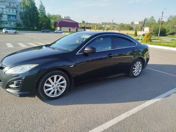 2010 Mazda 6 II (GH) Рестайлинг, чёрный - вид 3