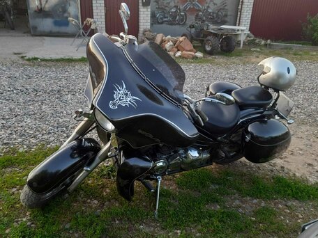 1998 Yamaha XVS400 Drag Star, чёрный, 289000 рублей, вид 1