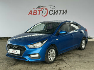 2017 Hyundai Solaris II, синий, 1125000 рублей, вид 4