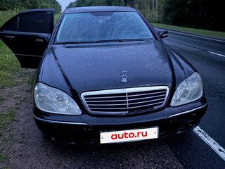 2001 Mercedes-Benz S-Класс 430 Long IV (W220), чёрный, 350000 рублей, вид 2
