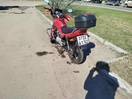 2011 Yamaha YBR125, красный, 160000 рублей, вид 1