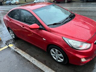2012 Hyundai Solaris I, красный, 530000 рублей, вид 4