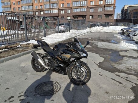 2019 Kawasaki Ninja 400, чёрный, 550000 рублей, вид 3
