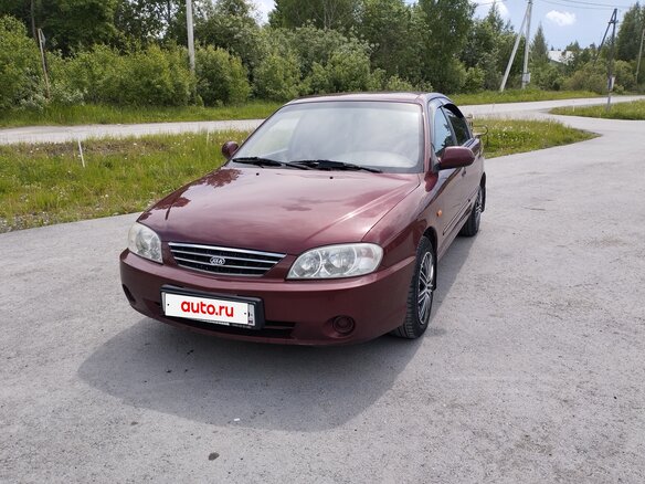 2006 Kia Spectra I Рестайлинг 2, красный, 400000 рублей - вид 1