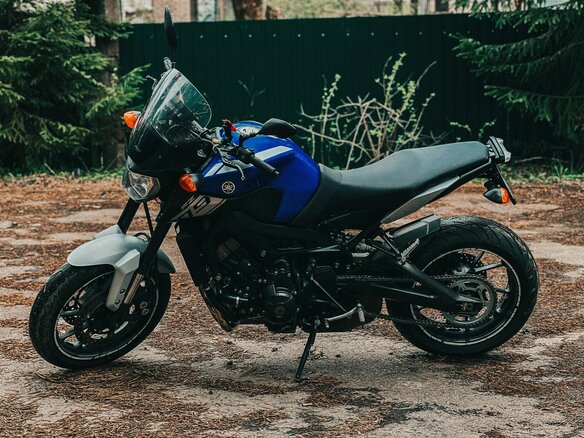 2016 Yamaha MT-09 (FZ-09), синий, 640000 рублей - вид 8