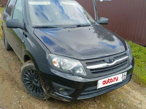 2012 Lada (ВАЗ) Granta I, чёрный - вид 3