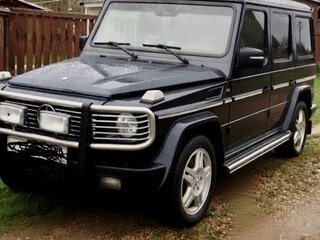 1998 Mercedes-Benz G-Класс 500 Euro 2 II (W463), чёрный, 1500000 рублей, вид 1