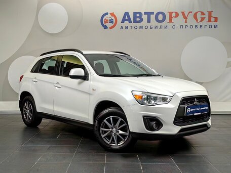2014 Mitsubishi ASX I Рестайлинг, белый, 933000 рублей, вид 1