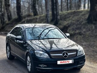 2008 Mercedes-Benz C-Класс 180 Kompressor III (W204), чёрный, 950000 рублей, вид 4