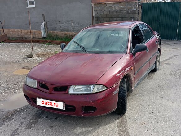 1998 Mitsubishi Carisma I, красный, 89999 рублей