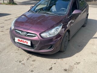 2014 Hyundai Solaris I, фиолетовый, 650000 рублей, вид 1