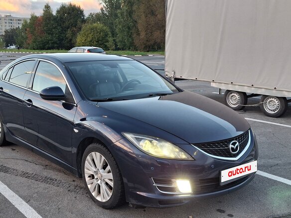 2008 Mazda 6 II (GH), синий - вид 3