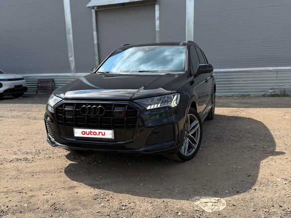 2020 Audi Q7 45 TDI II (4M) Рестайлинг, чёрный, 5900000 рублей - вид 2