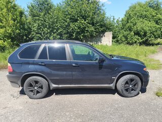 2003 BMW X5 3.0i I (E53) Рестайлинг, синий, 870000 рублей, вид 4