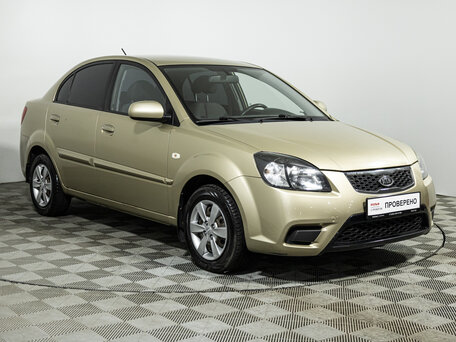 2011 Kia Rio II Рестайлинг, бежевый, 599700 рублей, вид 3