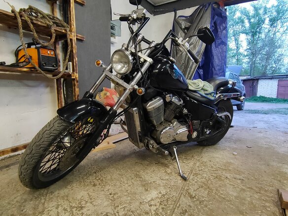 1994 Honda Steed 400, чёрный, 220000 рублей